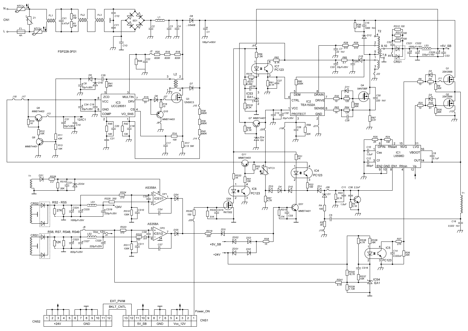 FSP 228-3F01 Schematic