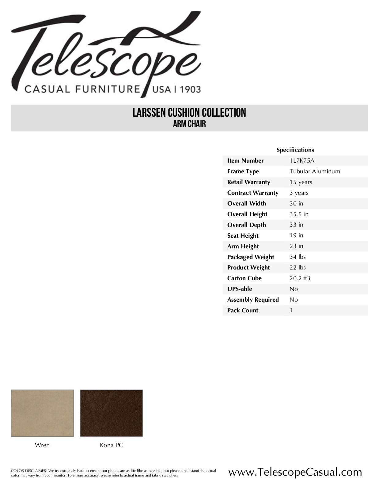 Telescope Casual TE3067 Specifications - ManualMachine.com