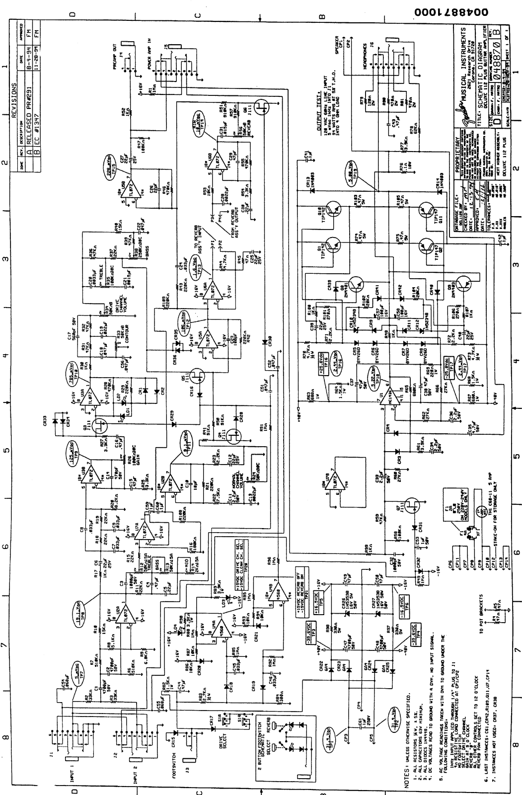 Fender 112 plus schematic