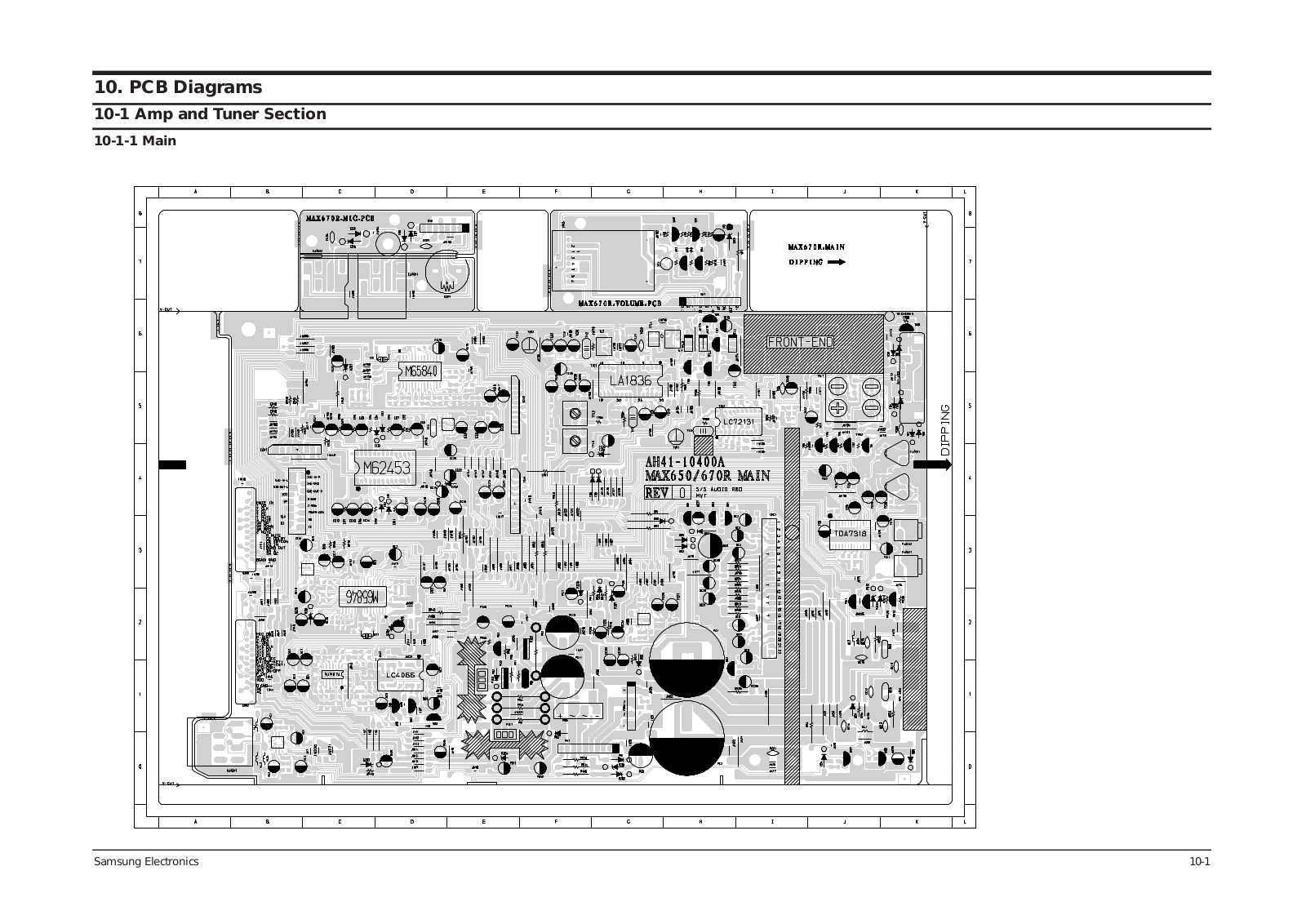 SAMSUNG max670 Printed Circuit Board Diagram