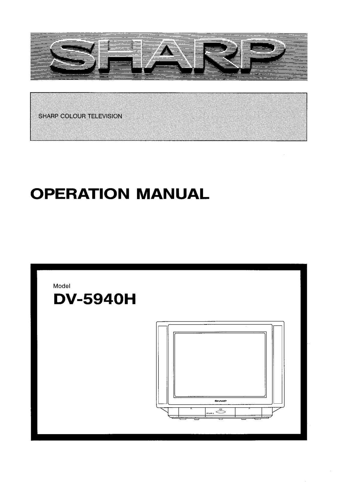 Sharp DV-5940H User Manual