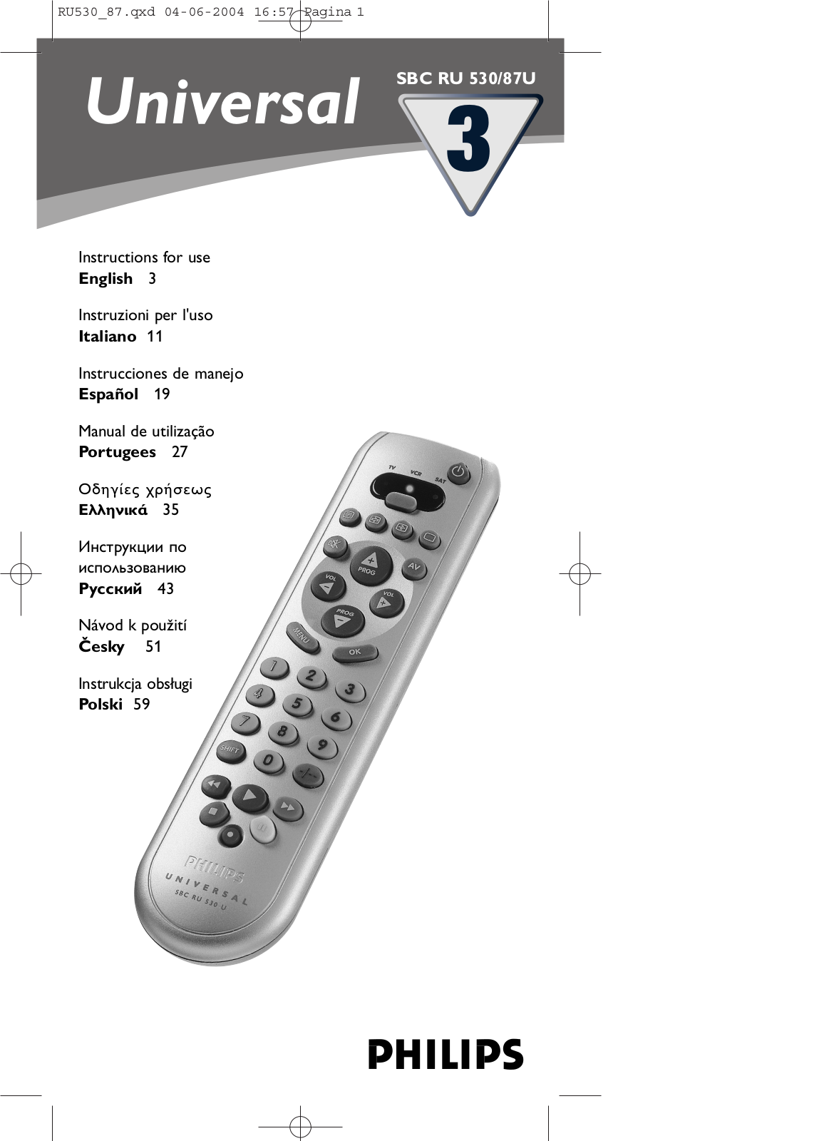 Philips SBC RU 530-87U User Manual 2