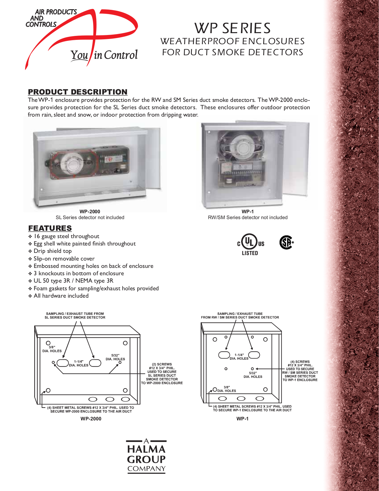 Schneider Electric WP Series Catalog Page