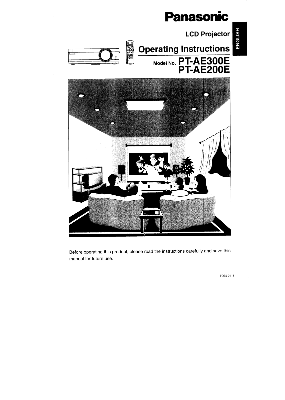 Panasonic PT-AE300EC, PT-AE200EC User Manual