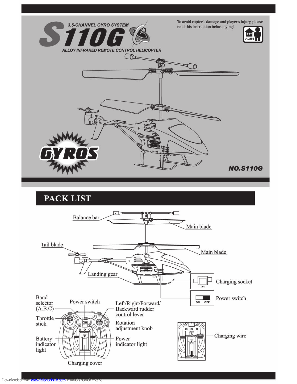 Gyros S110G Instruction Manual