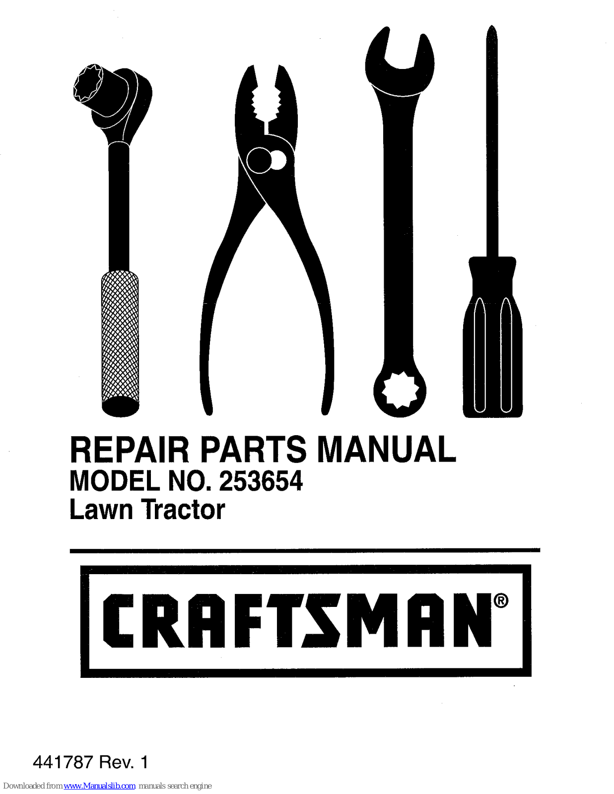 Craftsman 253654 Repair Parts Manual