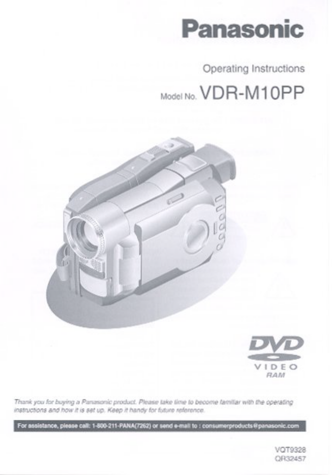 Panasonic VDR-M10PP Operating Instruction