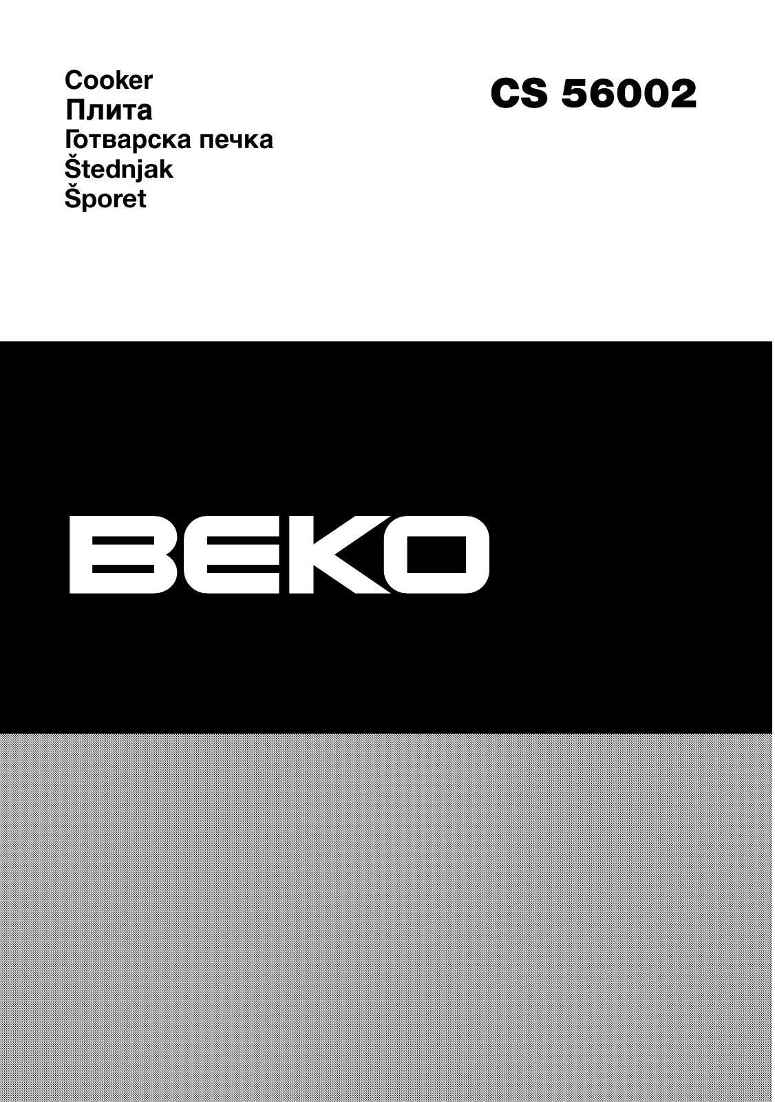 BEKO CS 56002 User Manual