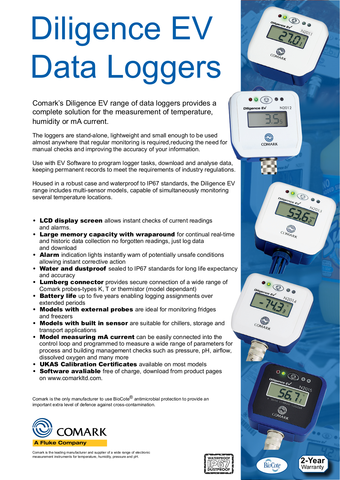 Comark Diligence EV User Manual