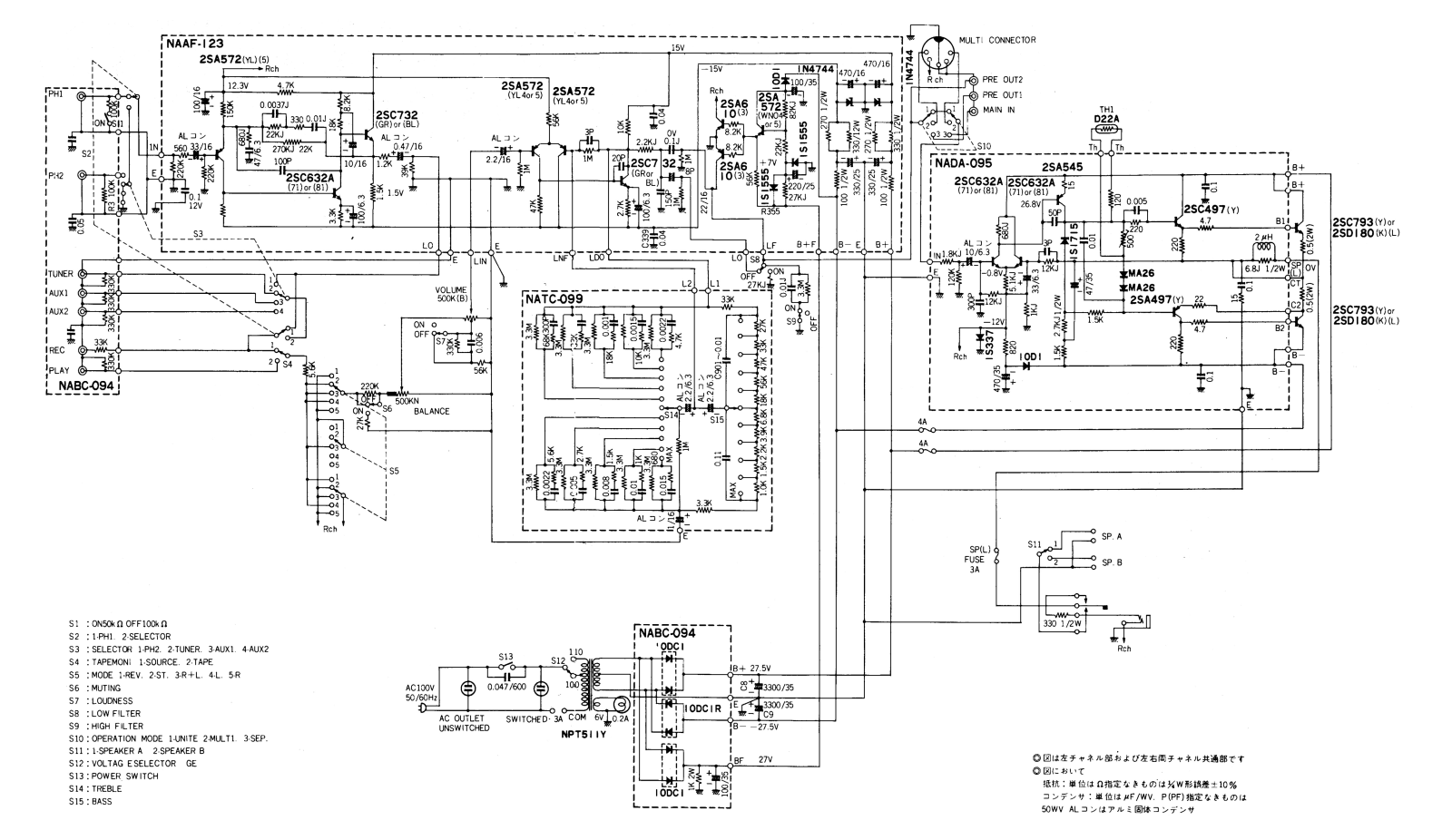 Onkyo Integra-725 Schematic