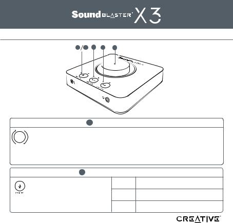 Creative Sound Blaster X3 User Manual