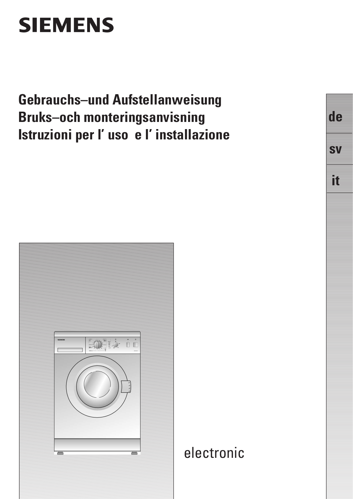 Siemens WXB1060EU User Manual