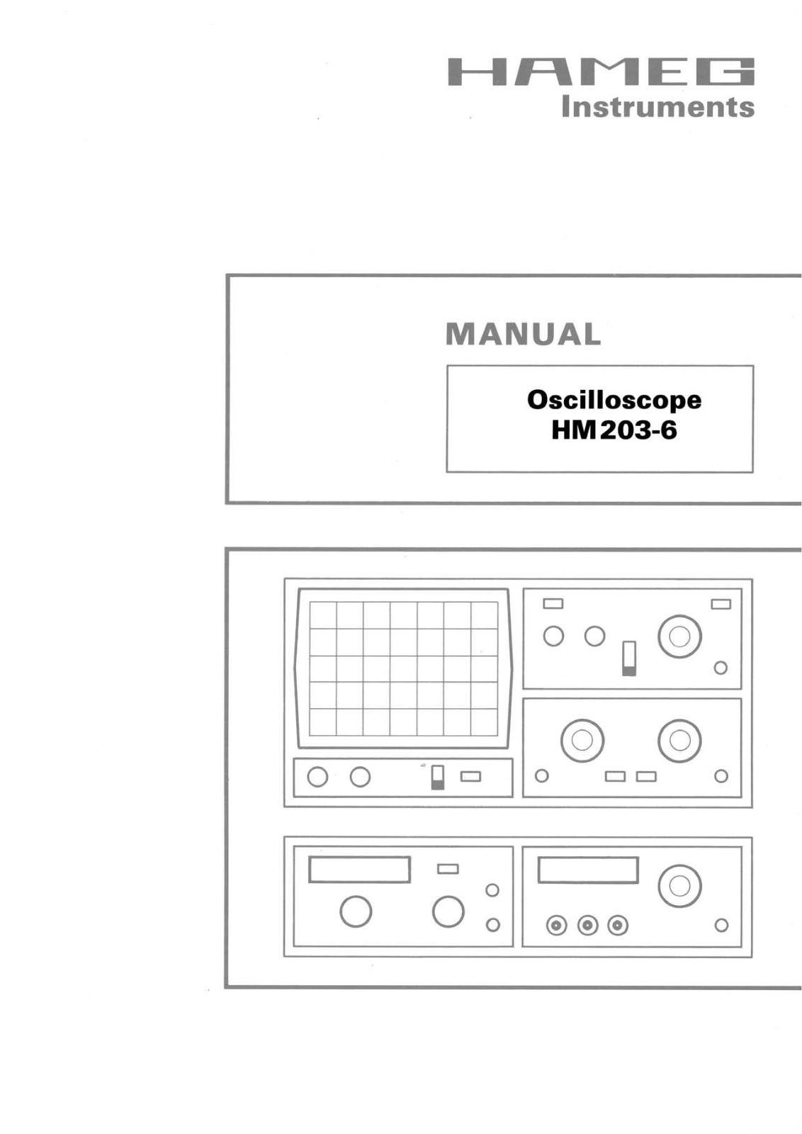 HAMEG HM203-6 User Manual