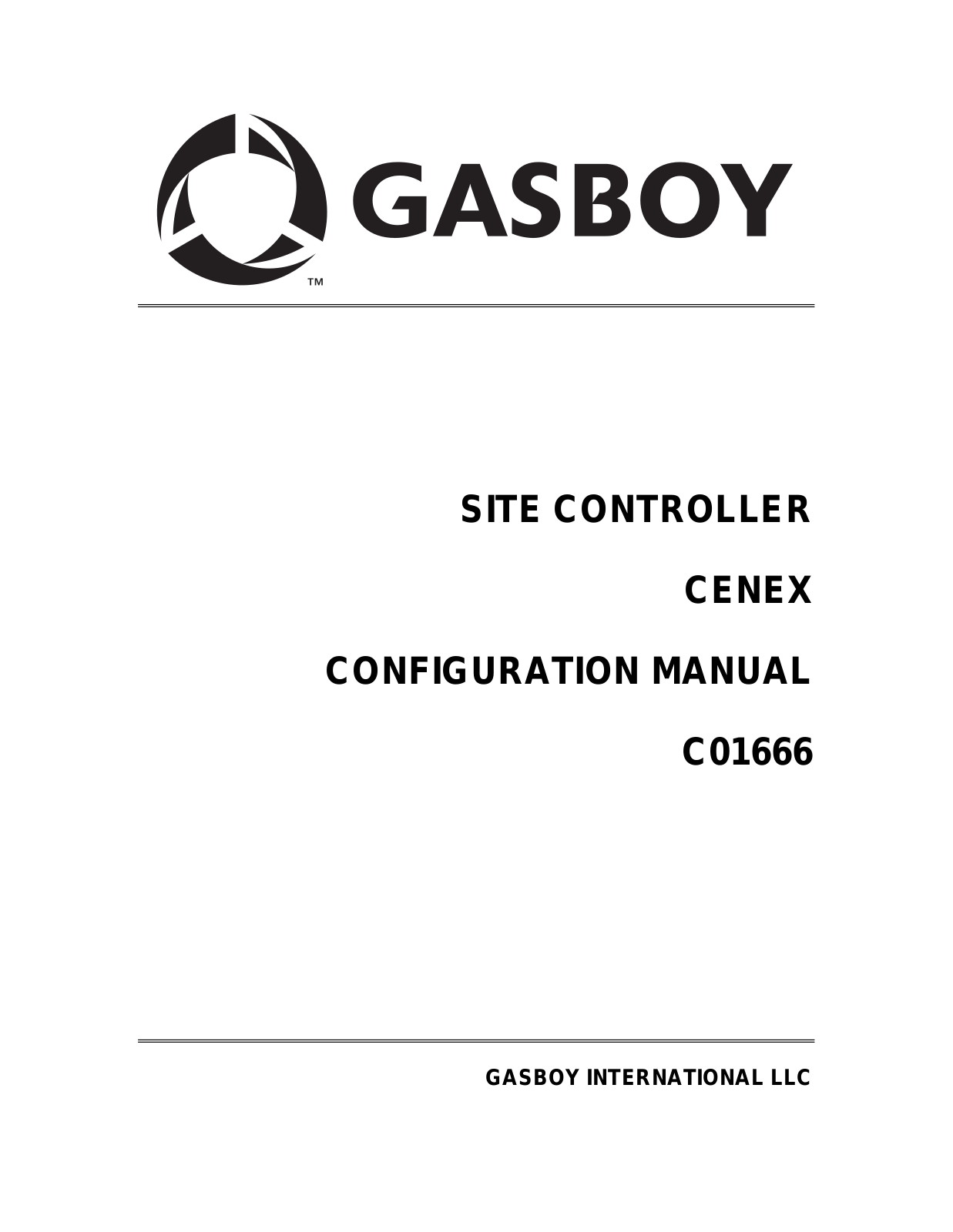 Gasboy Cenex User Manual