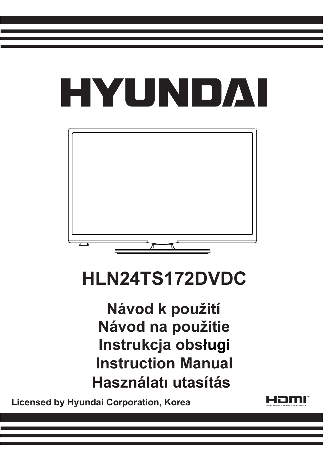 Hyundai HLN 24TS172 DVDC Operating Instructions