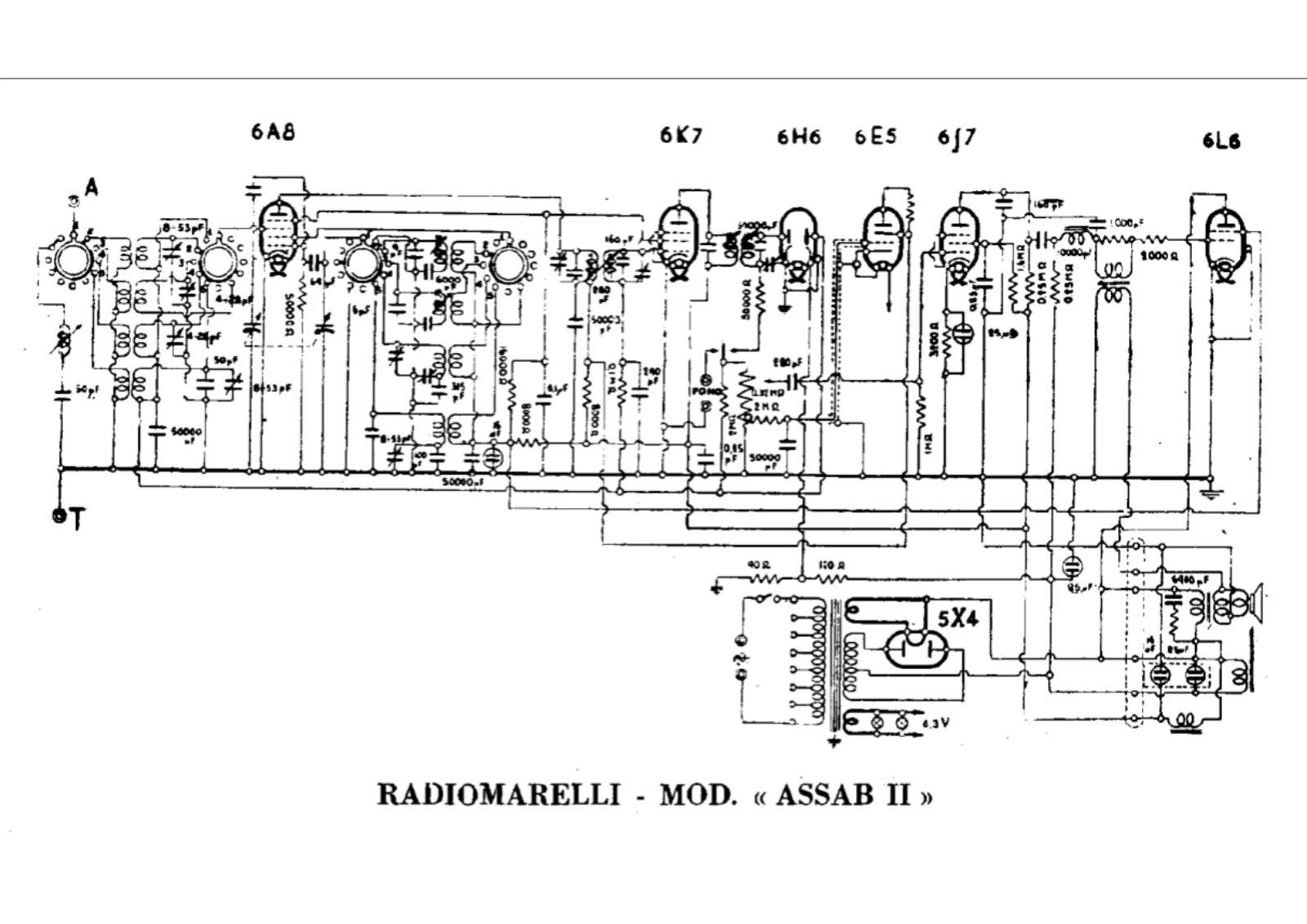 Radiomarelli assab ii schematic