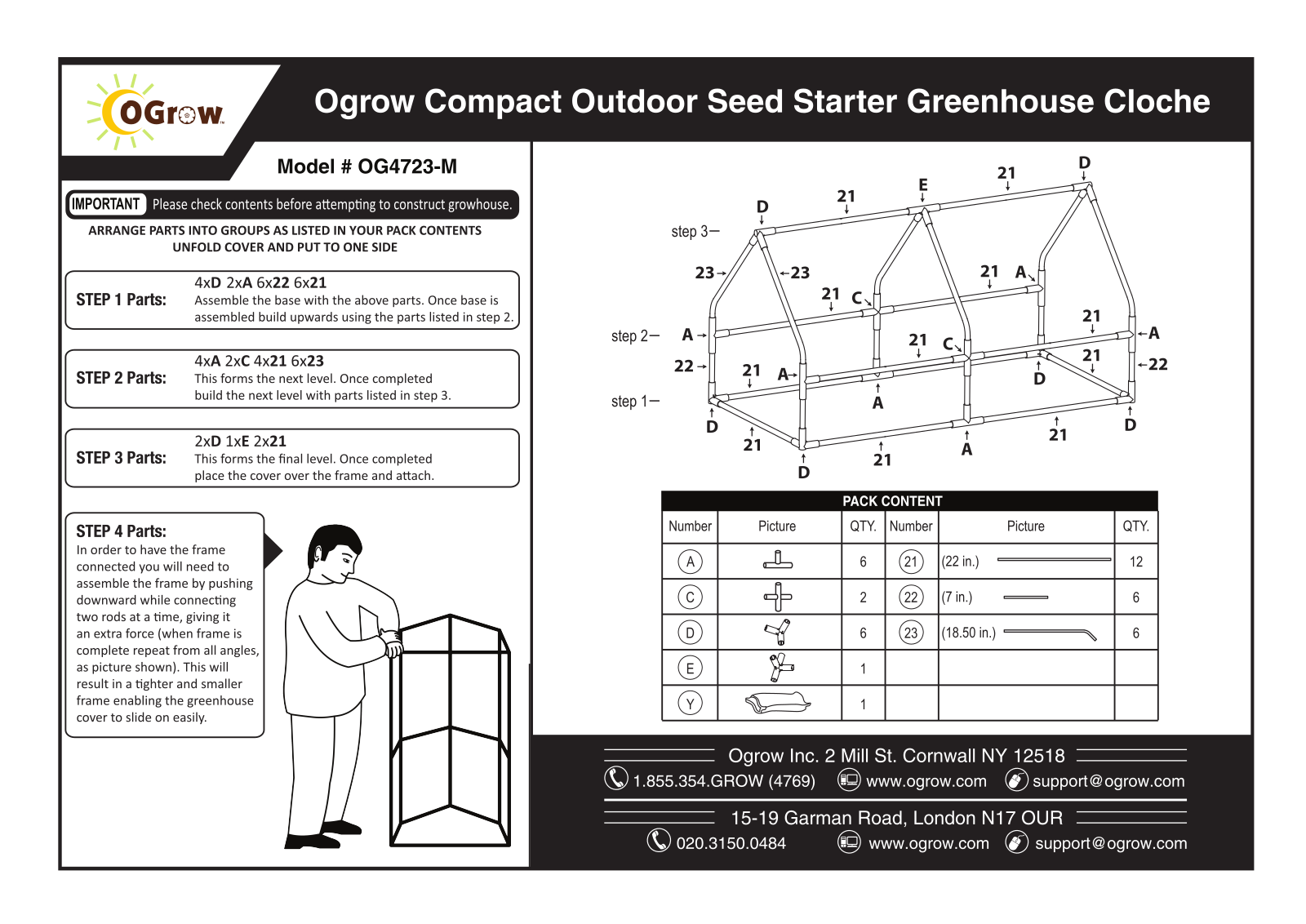 OGrow GRQW1001 Installation & Assembly - ManualMachine.com
