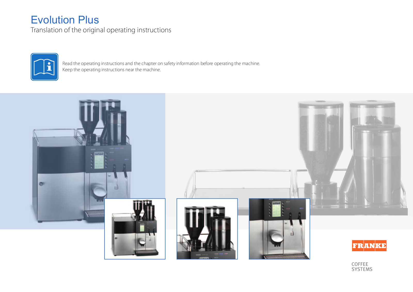 Franke EVOLUTION PLUS Translation of the original operating instructions