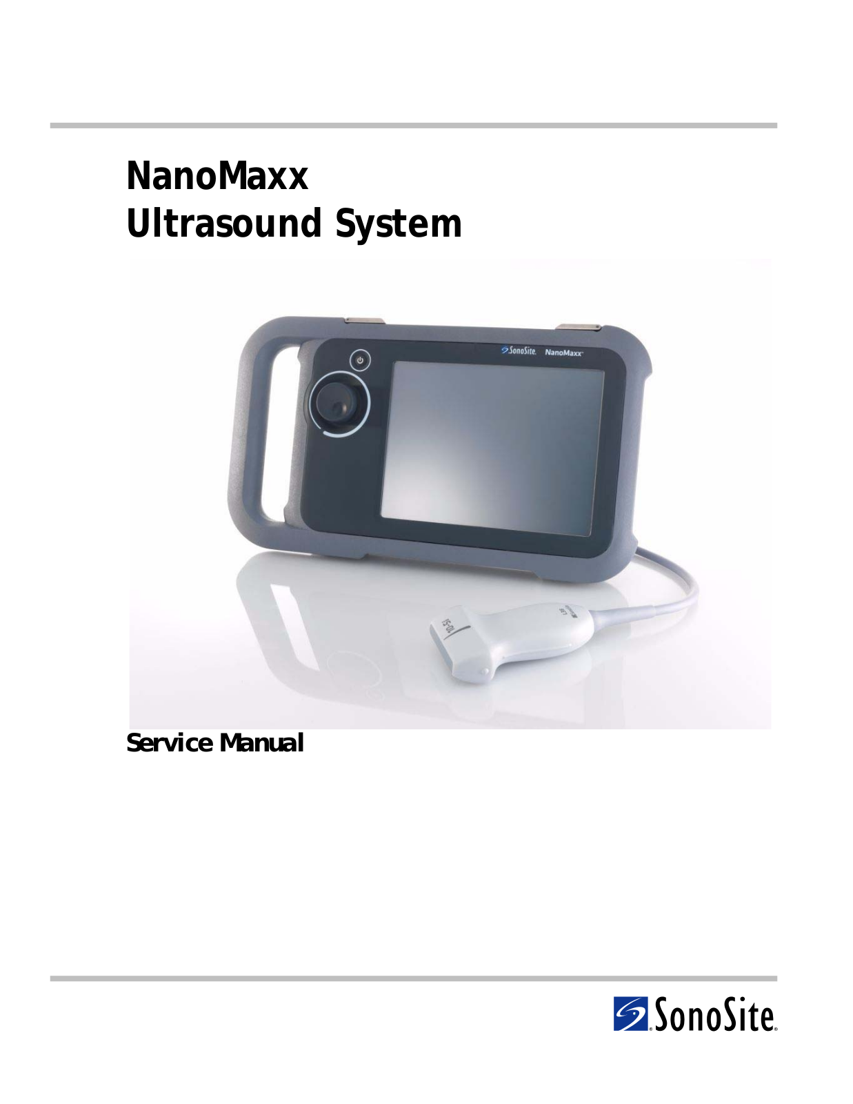 Sonosite Nanomaxx User Manual