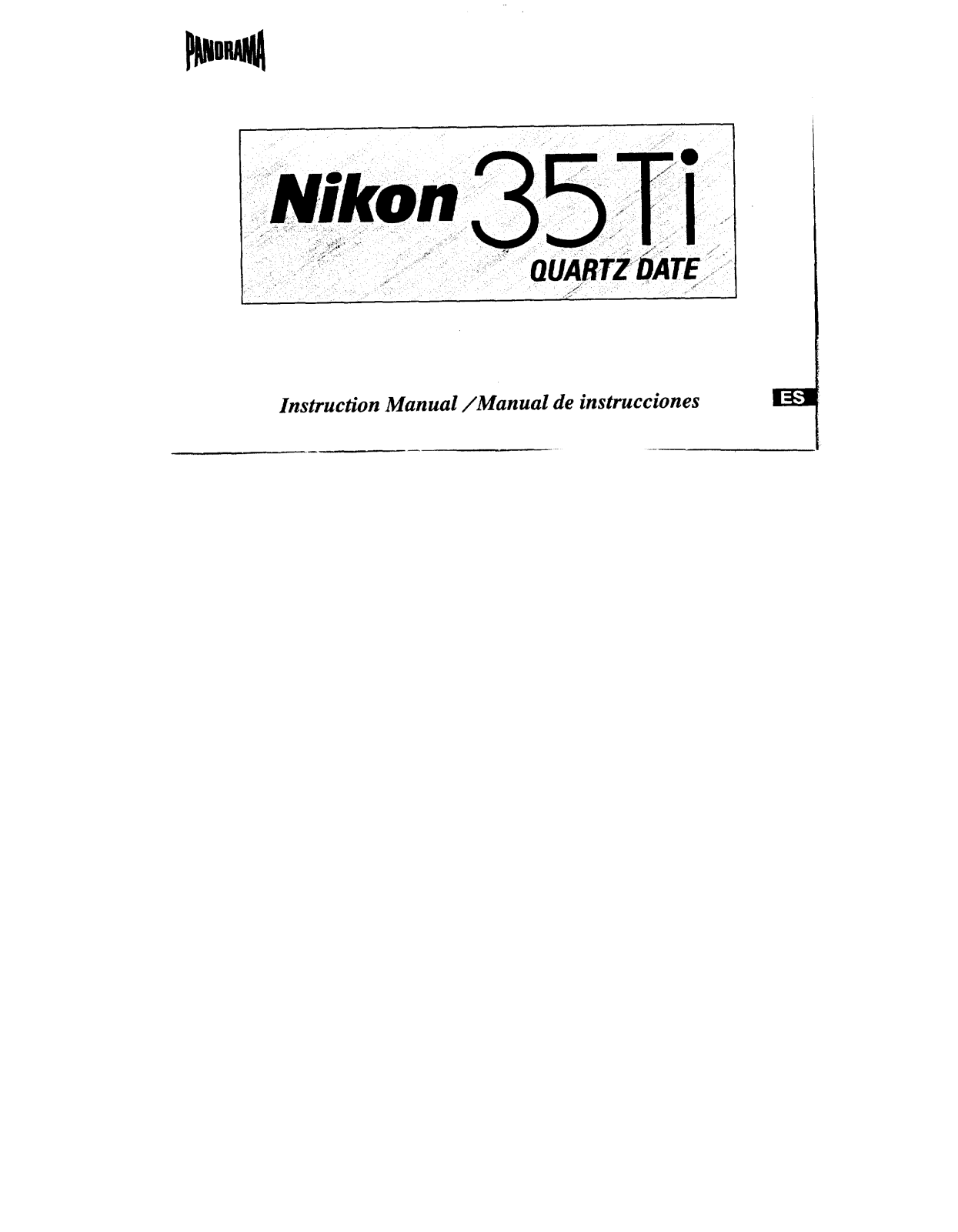 NIKON 35TI Service Manual