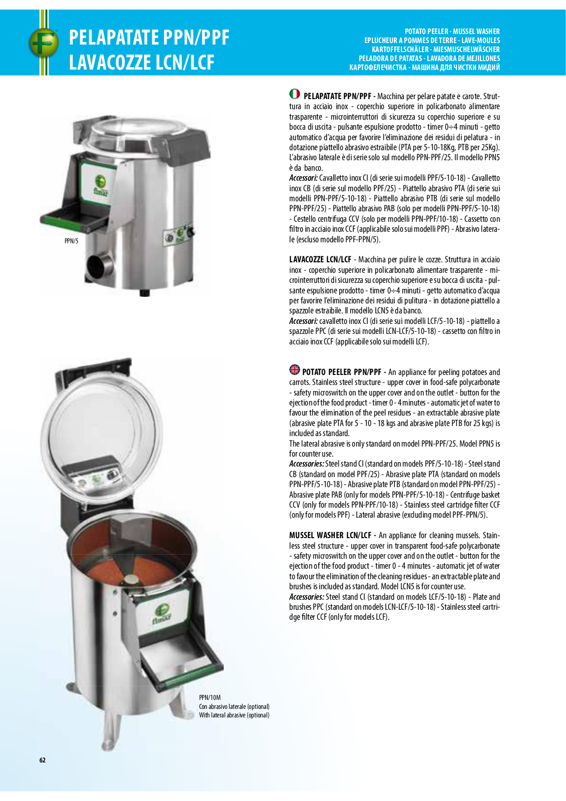 FIMAR PPN/5, PPF/5, PPN/10M, PPF/10M, PPN/18M Datasheet