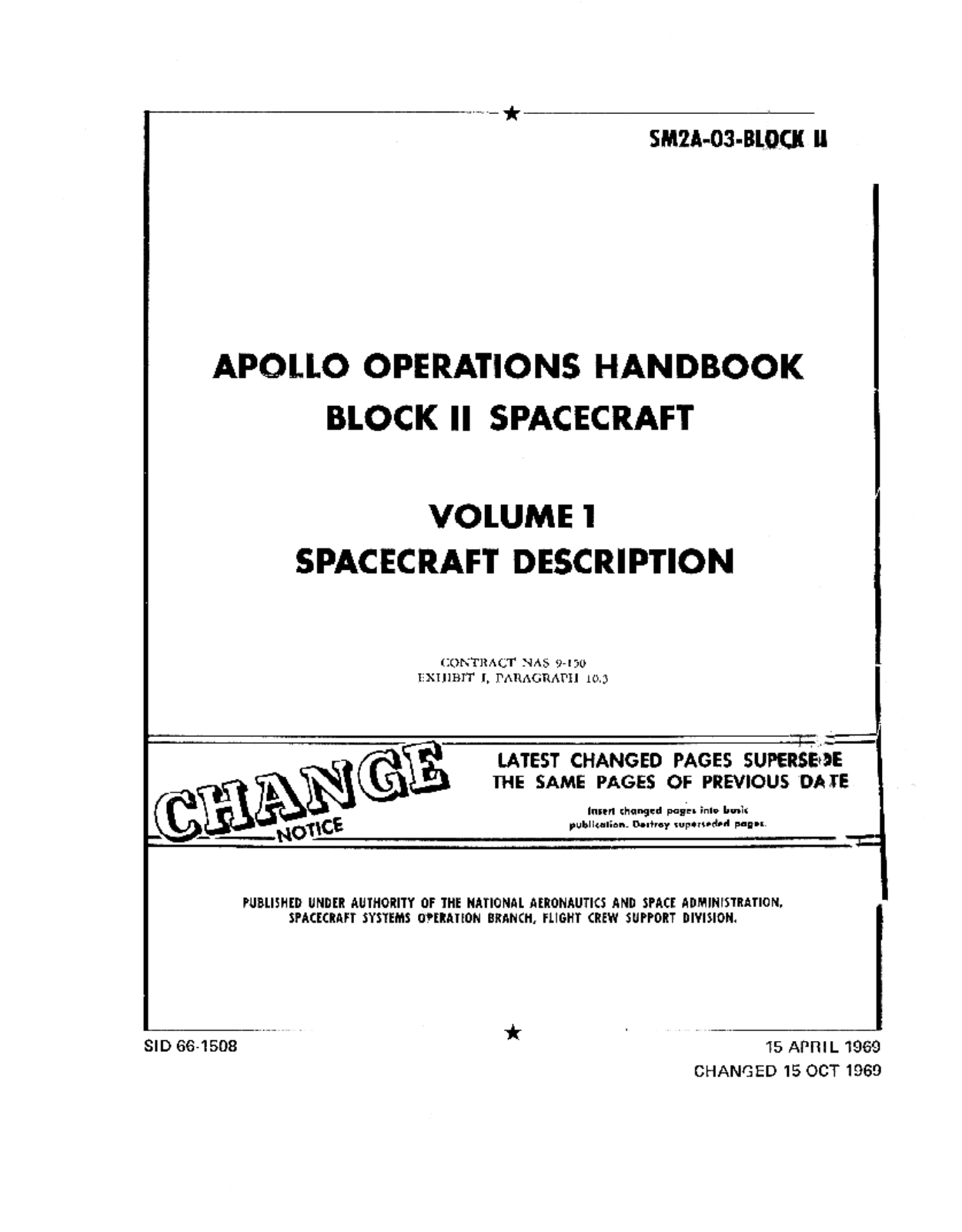 NASA SM2A-03-BLOCK II User Manual