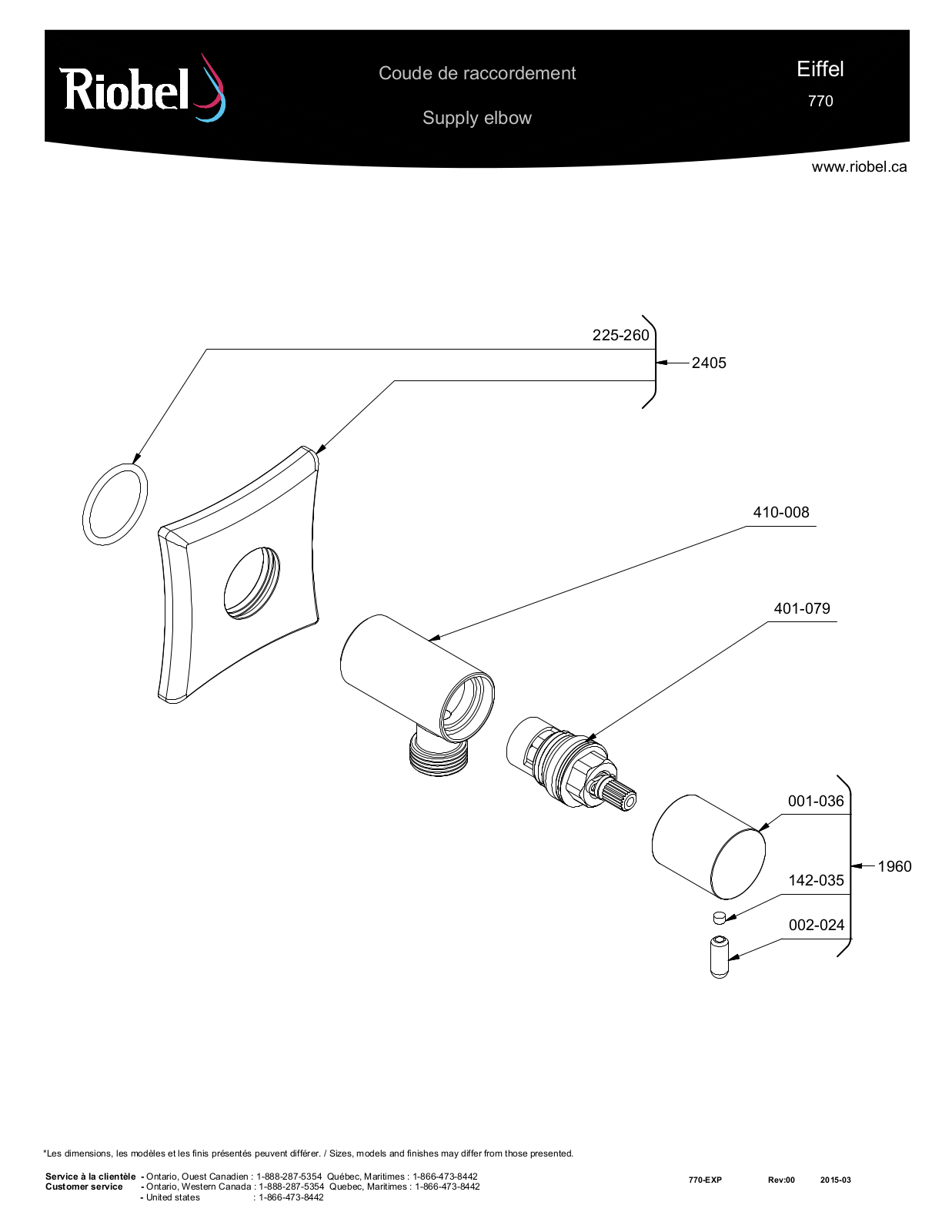 Riobel ROBL1595 Specifications - ManualMachine.com