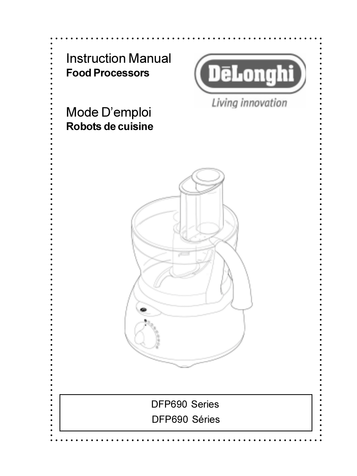 DeLonghi DFP690 User Manual