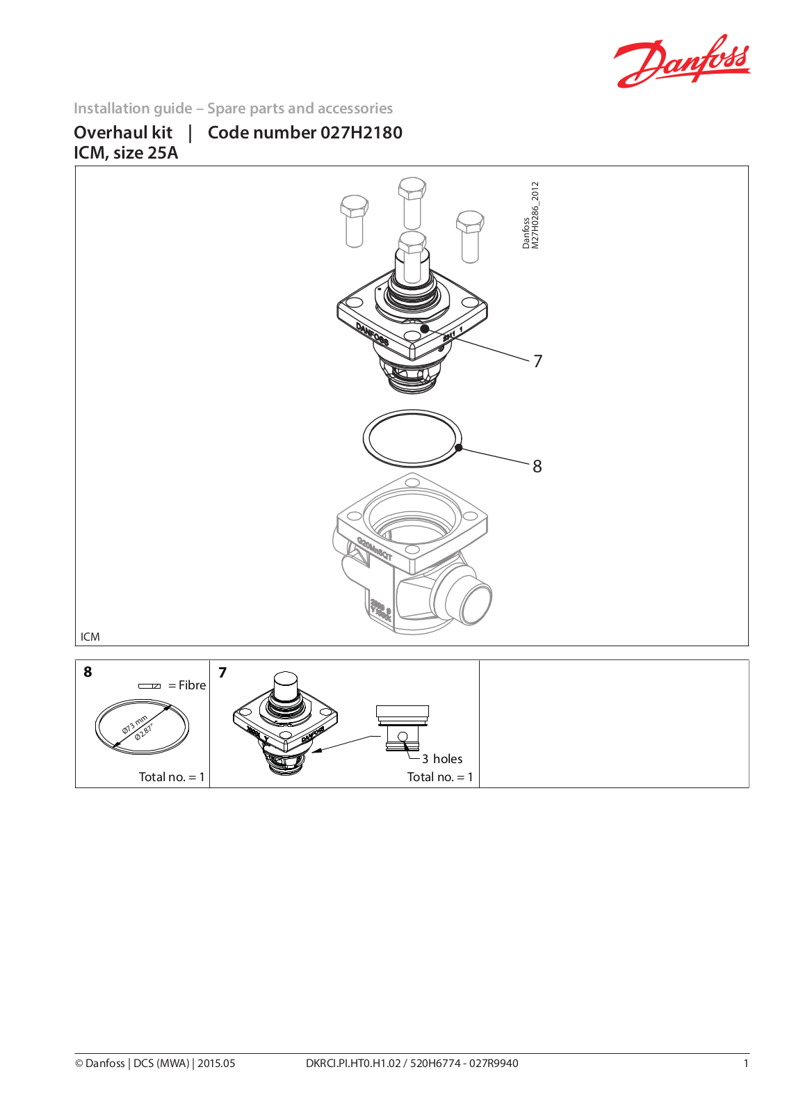 Danfoss ICM 25A Installation guide