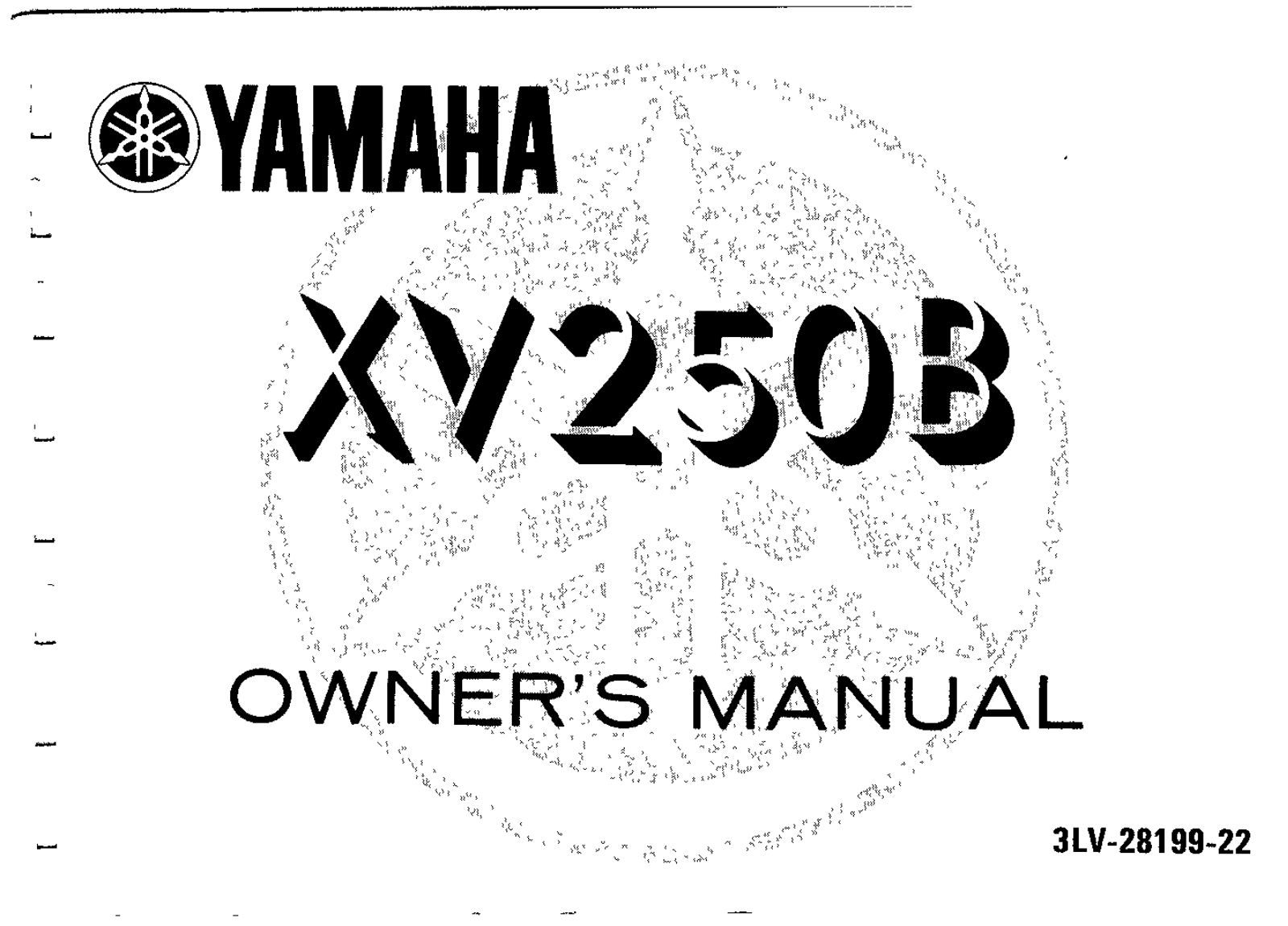 Yamaha XV250 B 1991 Owner's manual