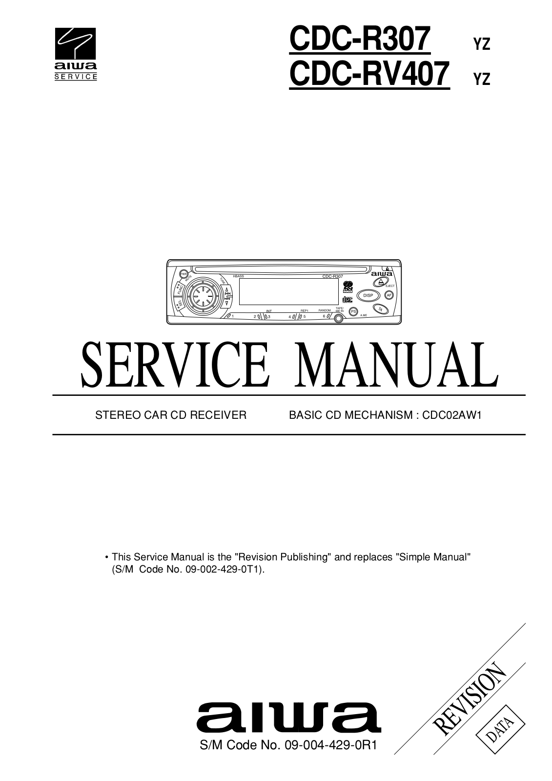 AIWA CDC-R307, CDC-RV407 Service Manual