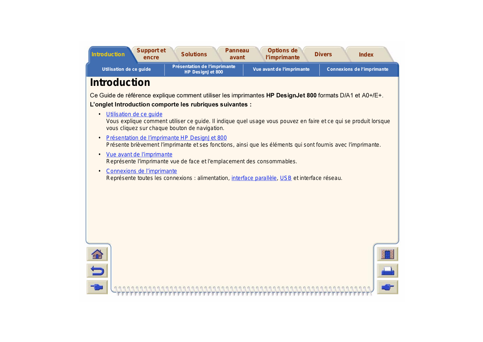 HP Designjet 800 User's Reference Guide