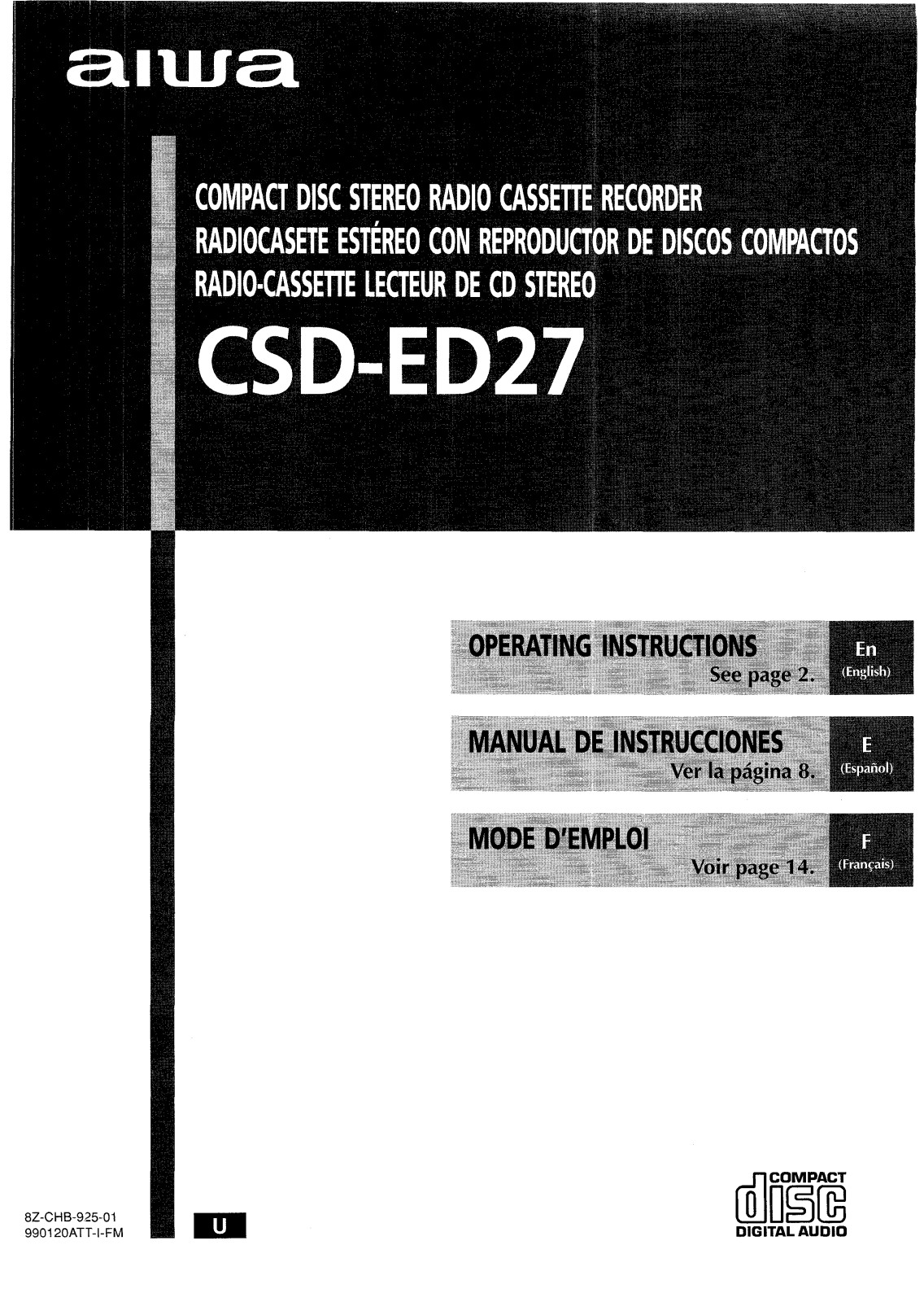 Sony CSDED27 Operating Manual