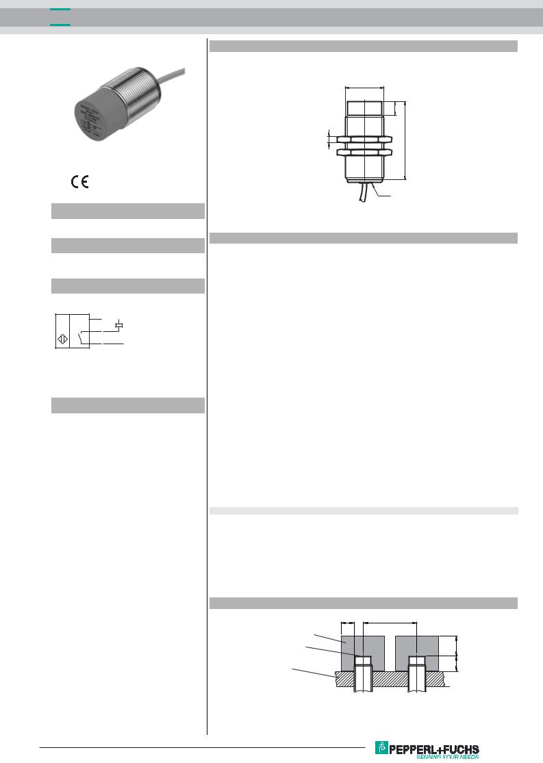 Pepperl Fuchs NEN40-30GM60-E0 Data Sheet