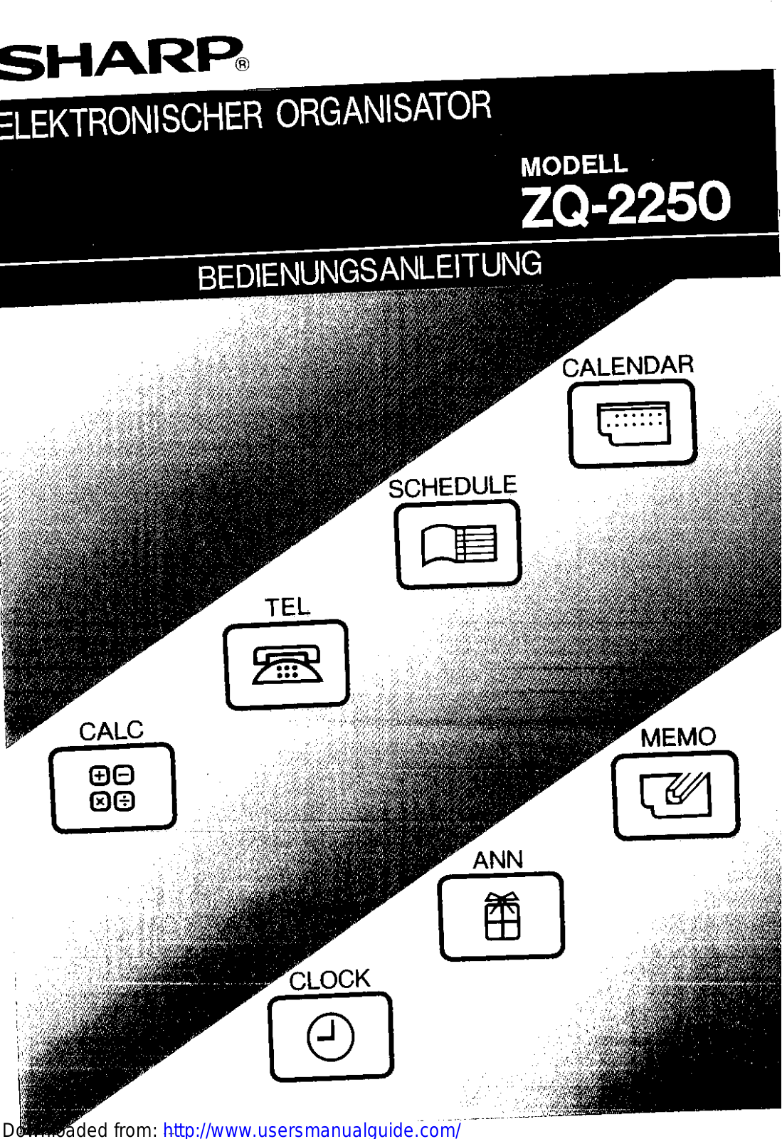 SHARP ZQ-2250 User Manual