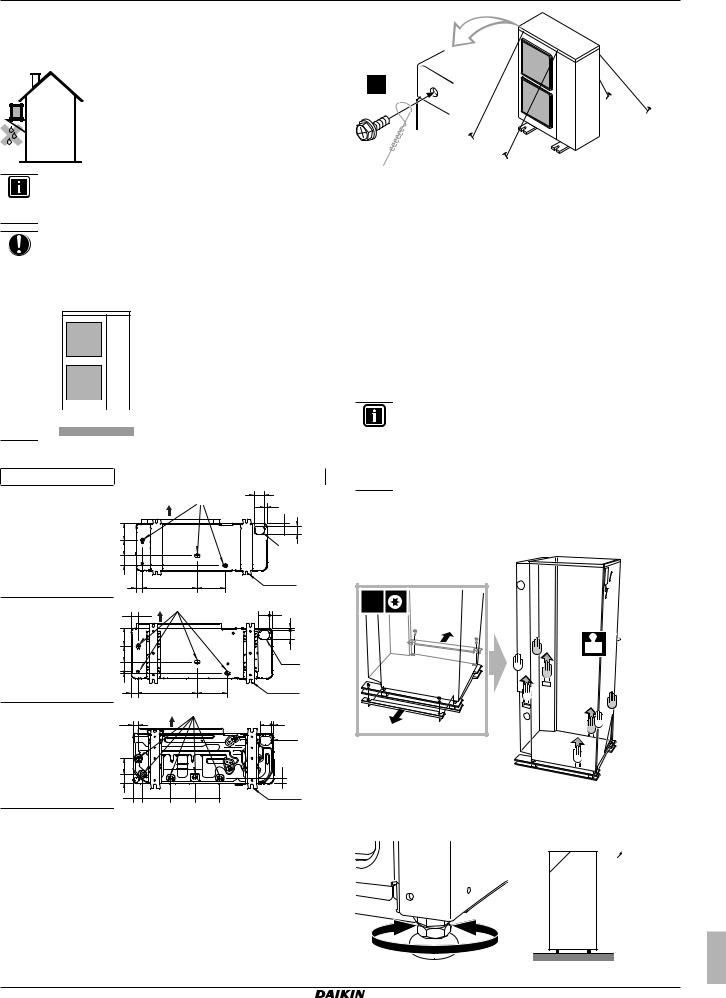 Daikin ERHQ011-014-016BA, ERLQ011-014-016CA, EHVZ16S18CB Installation manuals