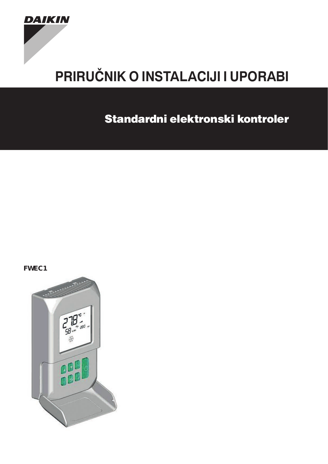 Daikin FWEC1 Operation manuals