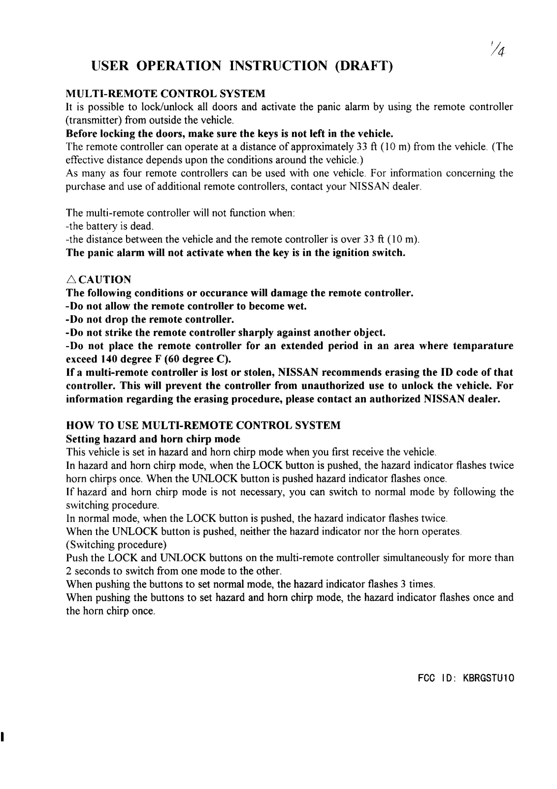 Marelli GSTU10 Users Manual - ManualMachine.com