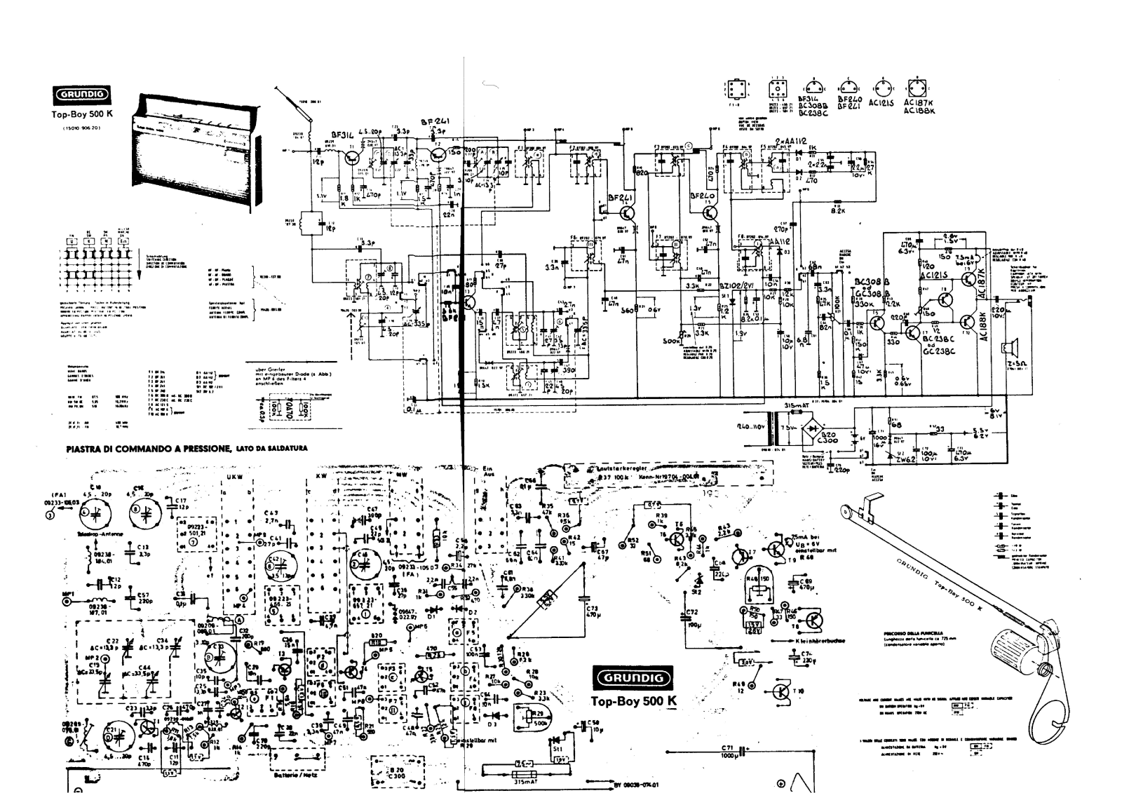 Grundig TopBoy-500K Schematic