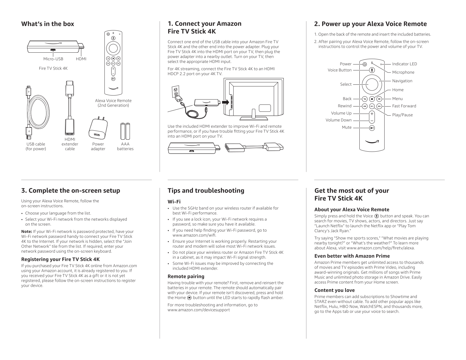 Amazon Fire TV stick 4k User Manual