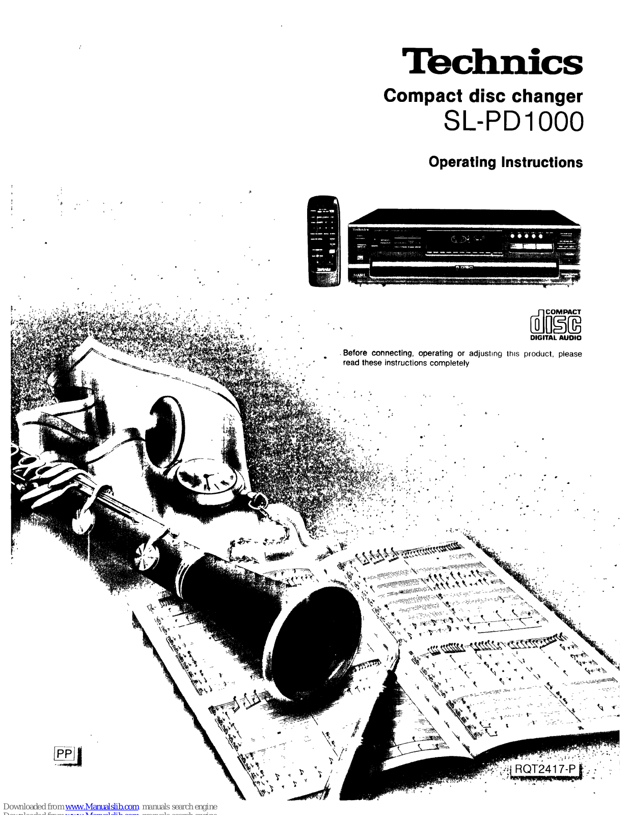 Technics SL-PD1000 Operating Instructions Manual - ManualMachine.com