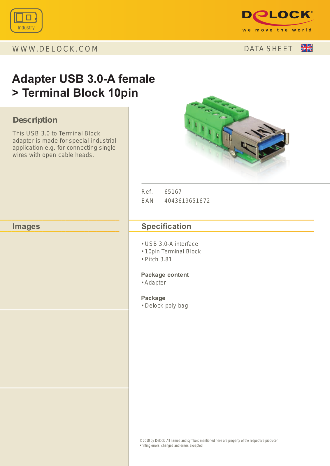 DeLOCK 65167 User Manual