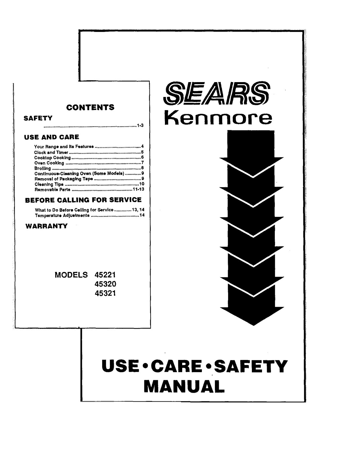 Sears 45221, 45321 User Manual - ManualMachine.com