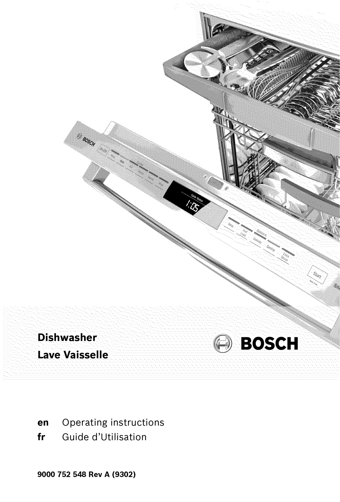 Bosch SHE53TF5UC/01, SHE53TF6UC/02, SHV53T53UC/01, SHV53T53UC/02, SHX53T55UC/01 Owner’s Manual