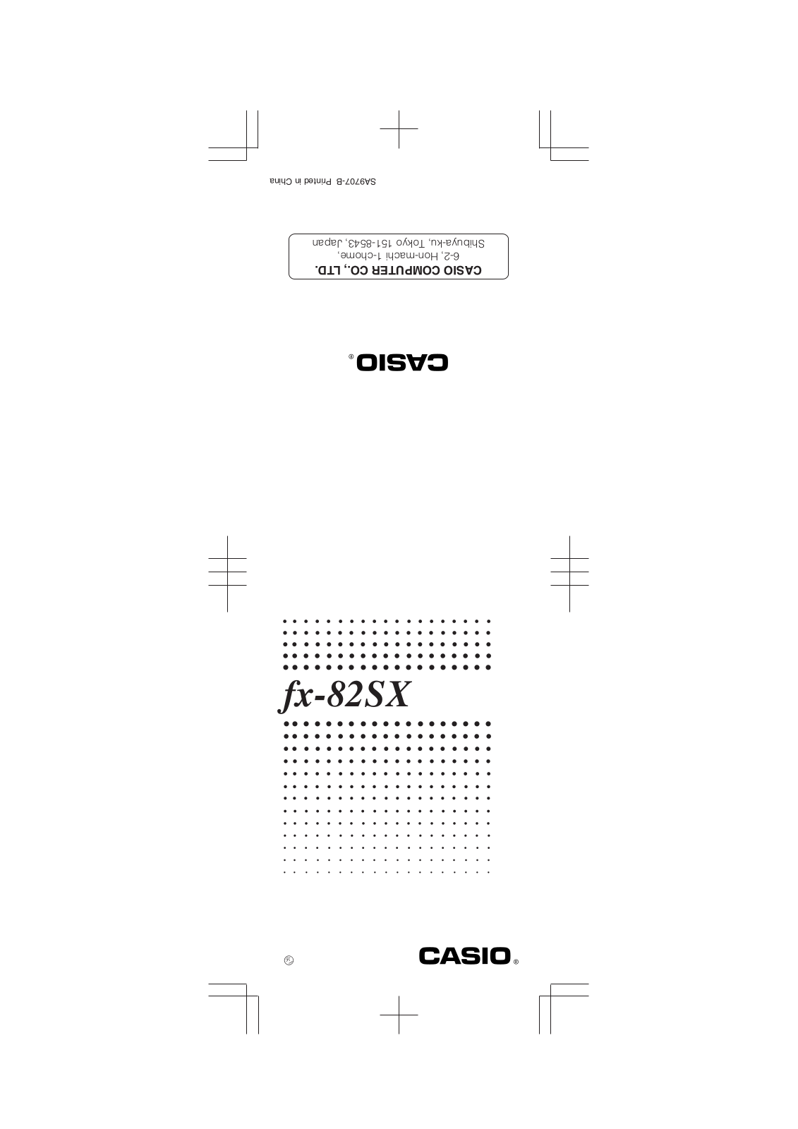 Casio fx-82SX User Manual