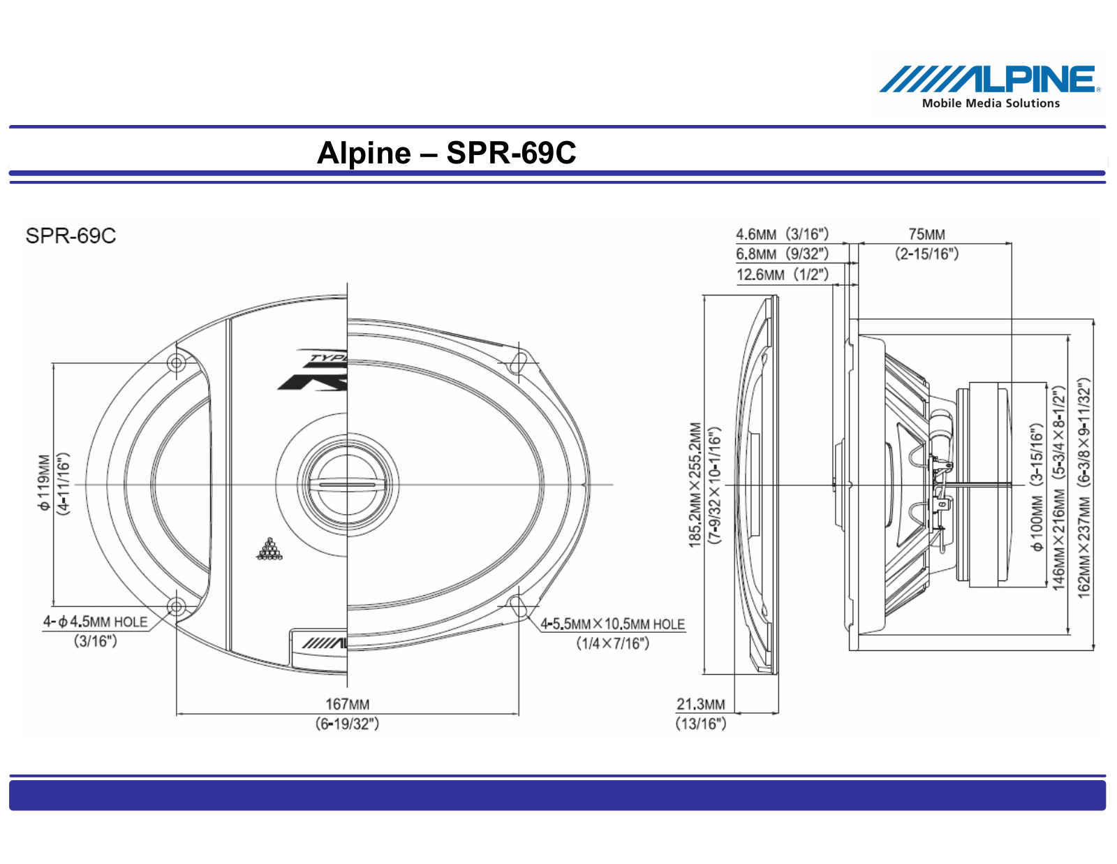 Alpine SPR-69C User Manual