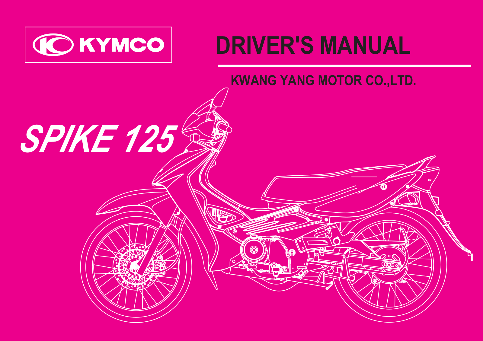 Kymco Spike 125 User Manual