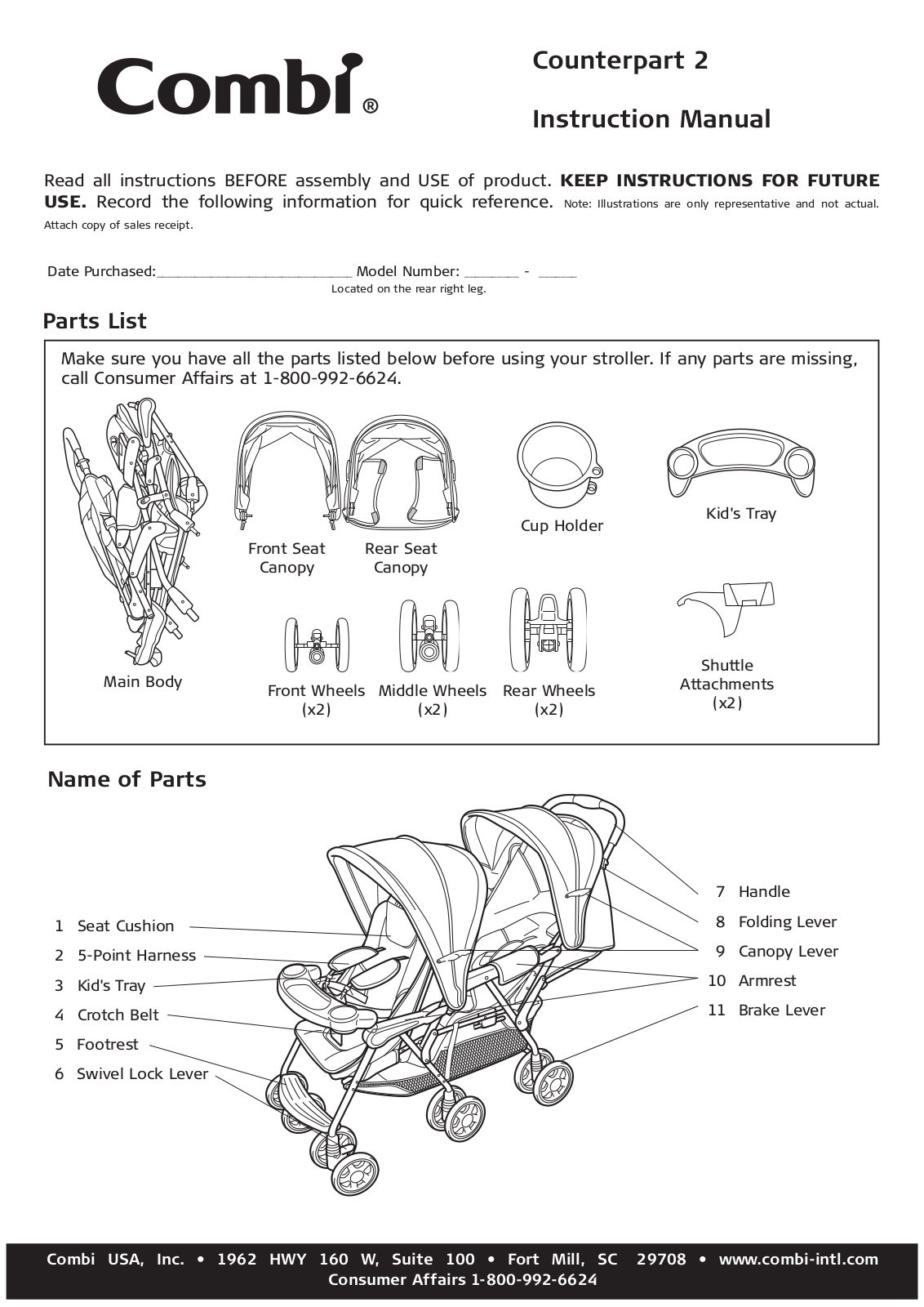 Combi Counterpart 2 7325 Owner's Manual