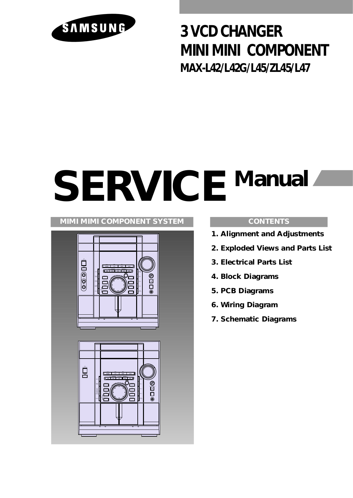 SAMSUNG MAX-L42, MAX-L42G, MAX-L45, MAX-L47, MAX-ZL45 Service Manual