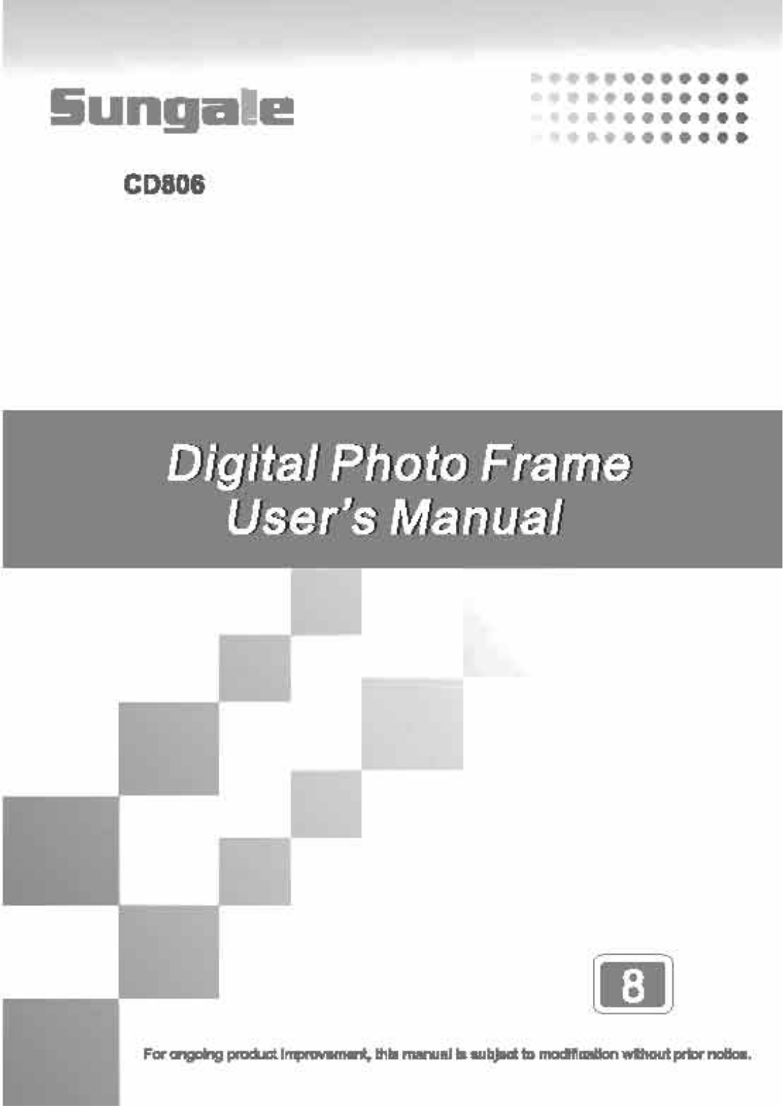 Sungale CD806 User Manual